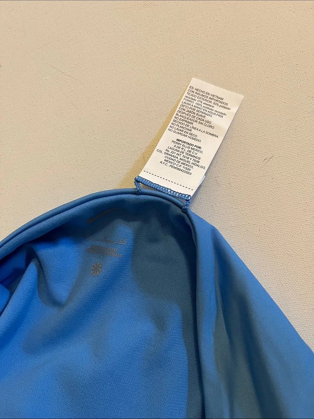 Nike Swim Bikini Bottom Womens S Essential Hipster blue liner NWT $44